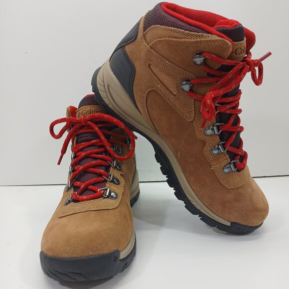 Columbia Women Newton Ridge Plus WP Amped Hiking Boot Elk/Red BL4552-286 - Picture 5 of 14